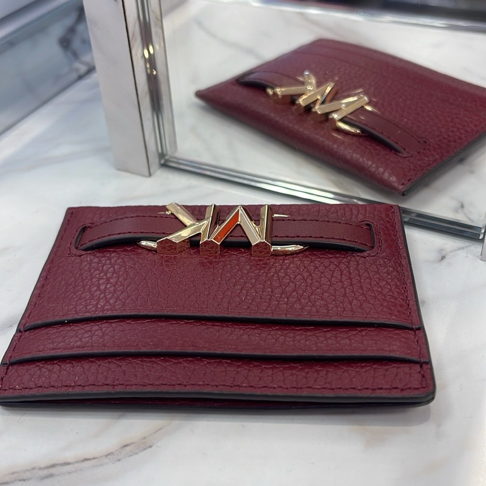 MICHAEL KORS
Reed Large Pebbled Leather Card Holder Case
Dark Cherry 
NWT - Picture 6 of 16